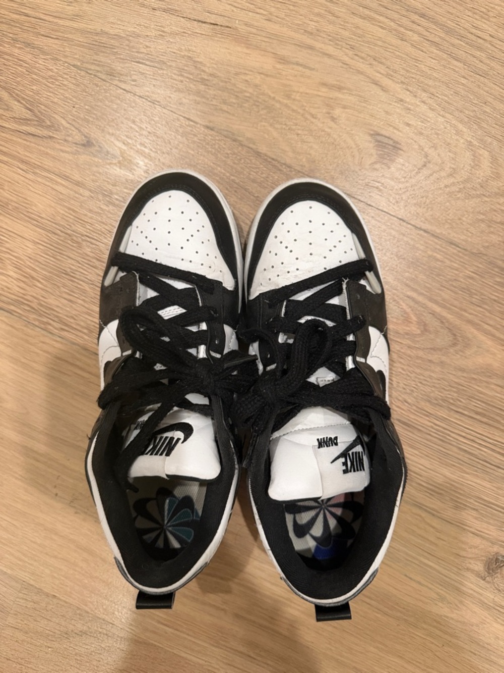 Nike Black and White Skate-Inspired Sneakers